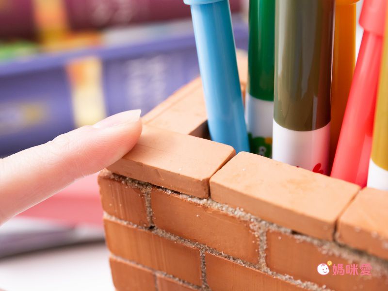 可水洗重複玩【德國 teifoc 紅磚建築】一玩就是一下午