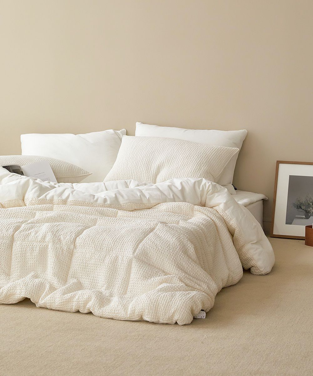 韓國 Maatila - 可水洗天絲莫代爾鬆餅棉被-優格