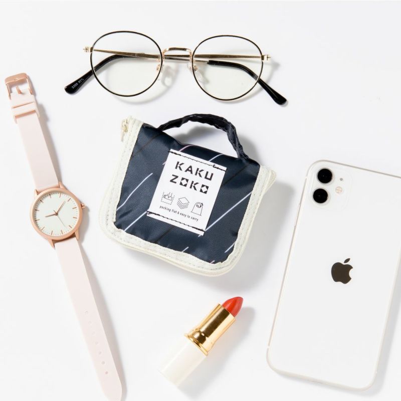 日本 IROHA - 可摺疊收納 寬底便利環保購物袋-設計款-貓咪時光 (SS(18x38x10cm))-容量4L/耐重6KG