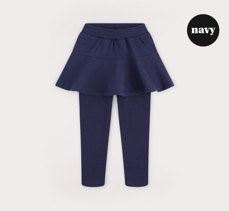 韓國 HEJMINI - 傘狀褲裙-白