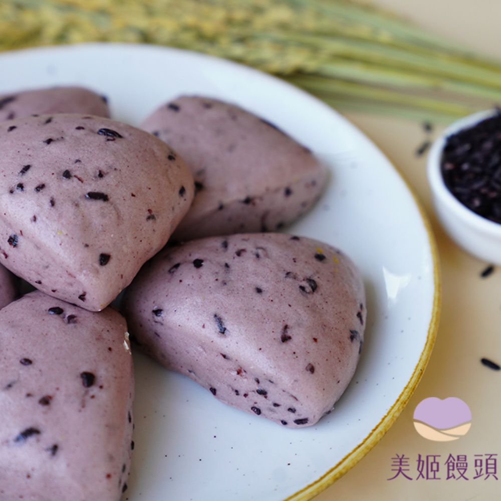 美姬饅頭 - 紫米紫薯低糖米饅頭-50g*6顆