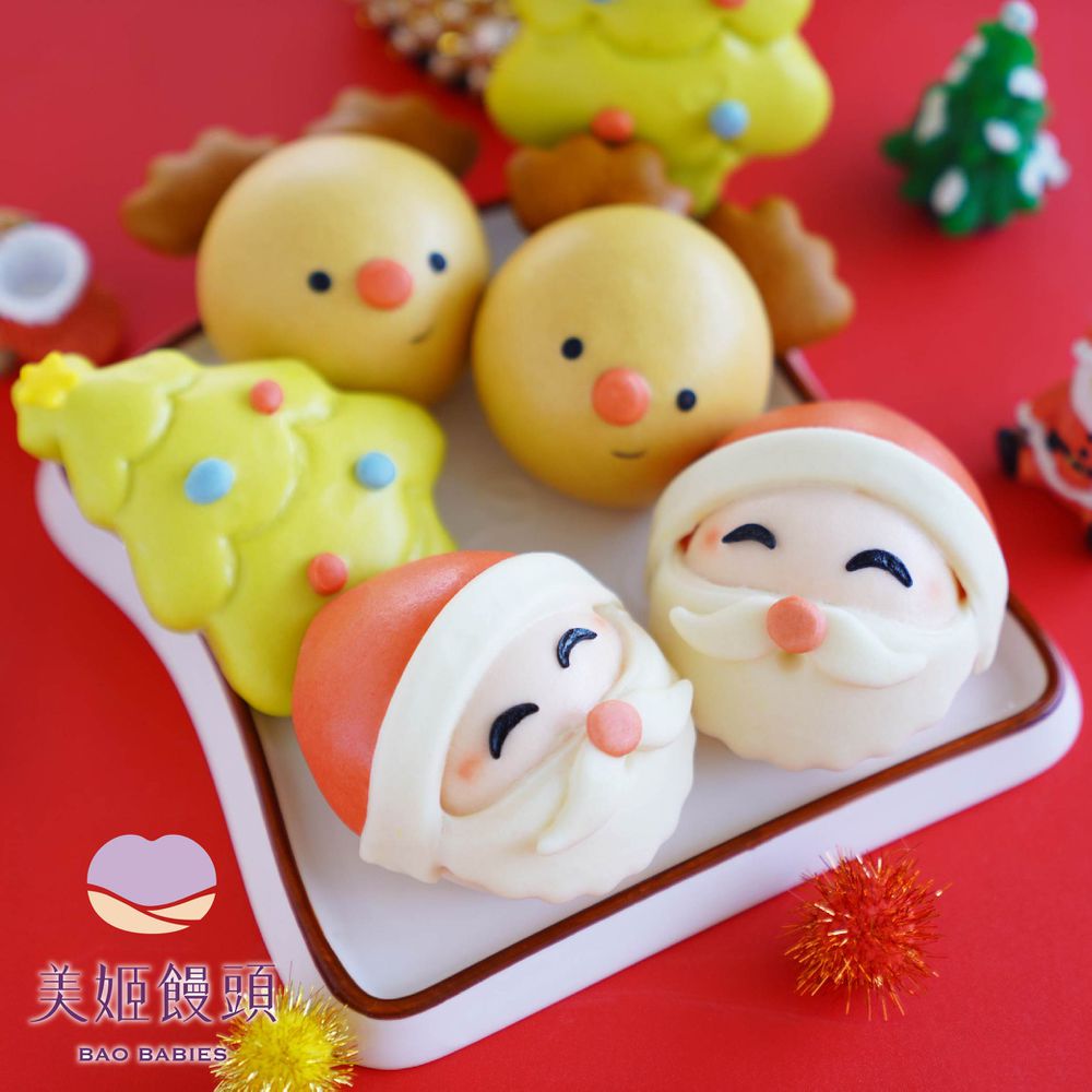 聖誕節鮮乳造型饅頭-35g/顆*6入裝