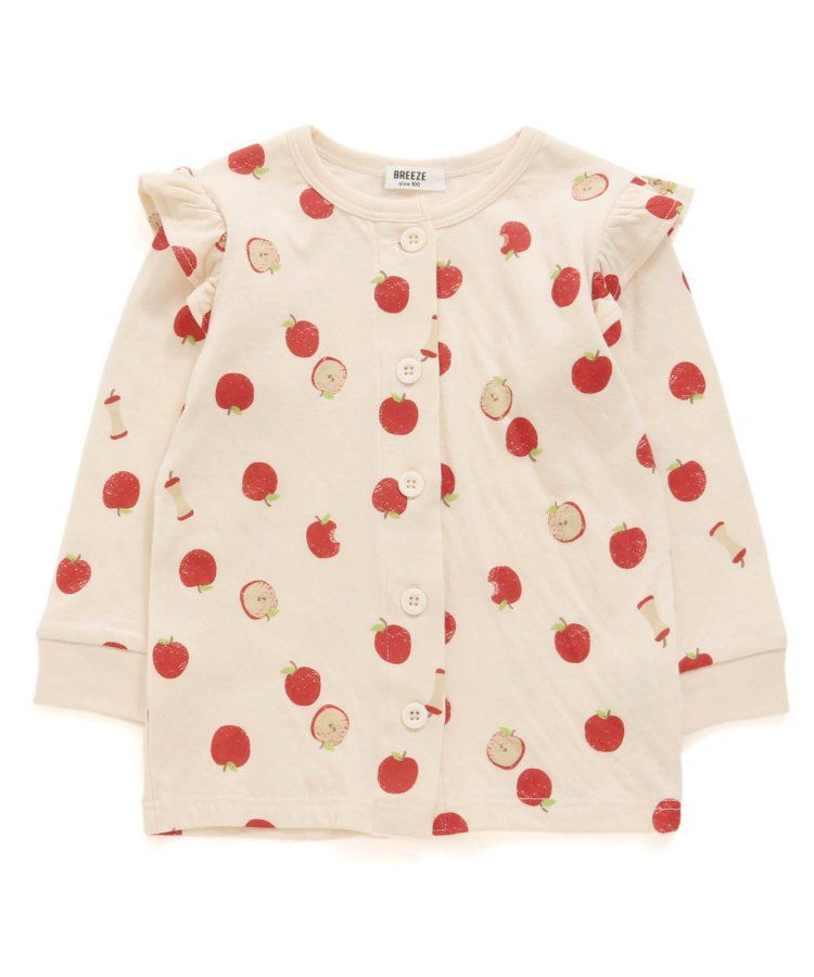 日本 BREEZE - 荷葉肩蘋果圖案成套家居服-青蘋果