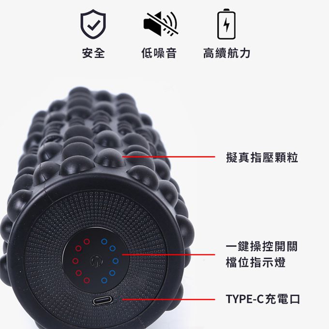 PhotoFast - PowerShake 震動按摩器 肩頸背部全身可用 瑜珈滾輪 按摩輪