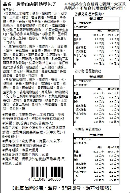 【艾酷奇】超Q造型包子 ✮ 開胃早餐首選