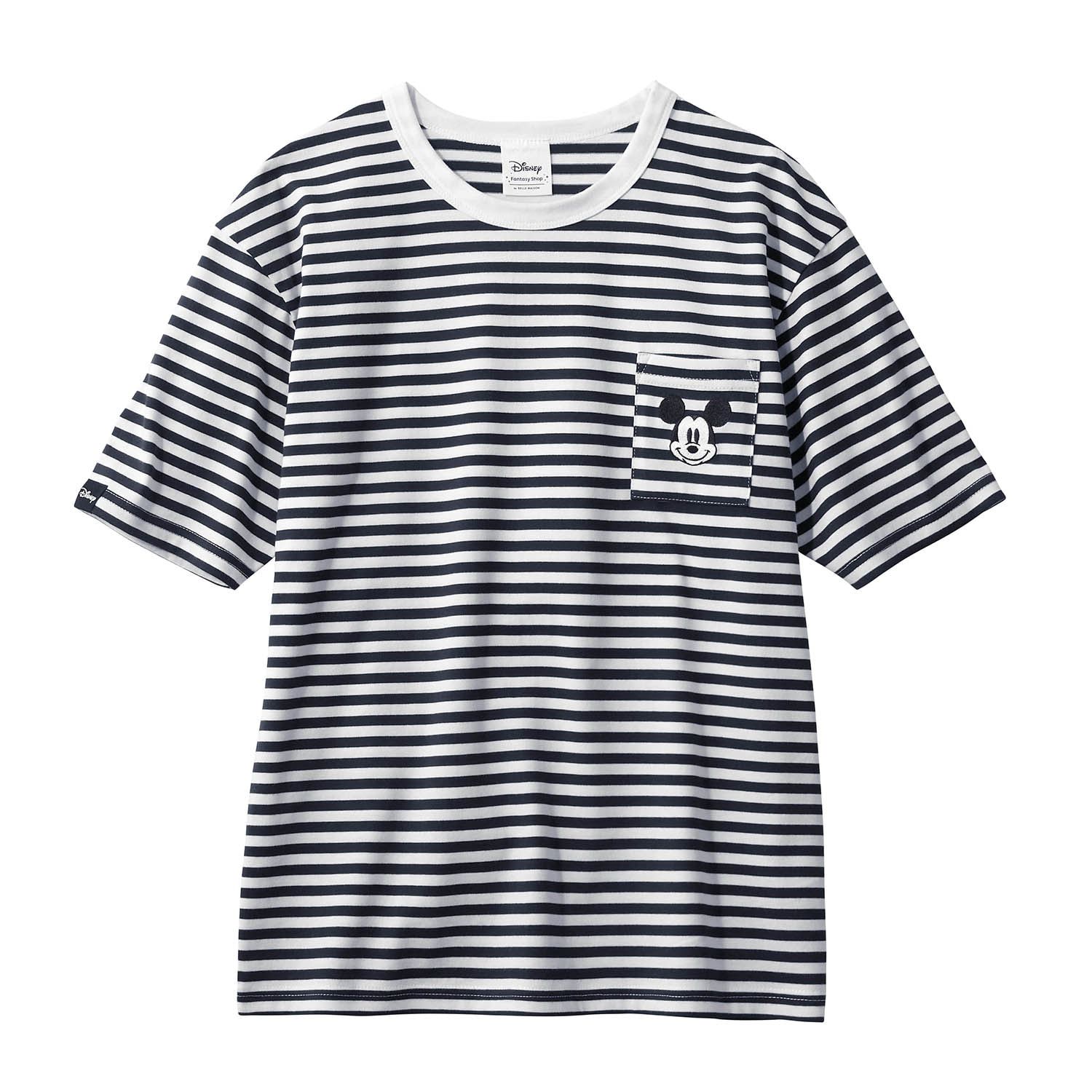 日本千趣會 - 迪士尼角色口袋短袖上衣(大人款)-杯麵-米白