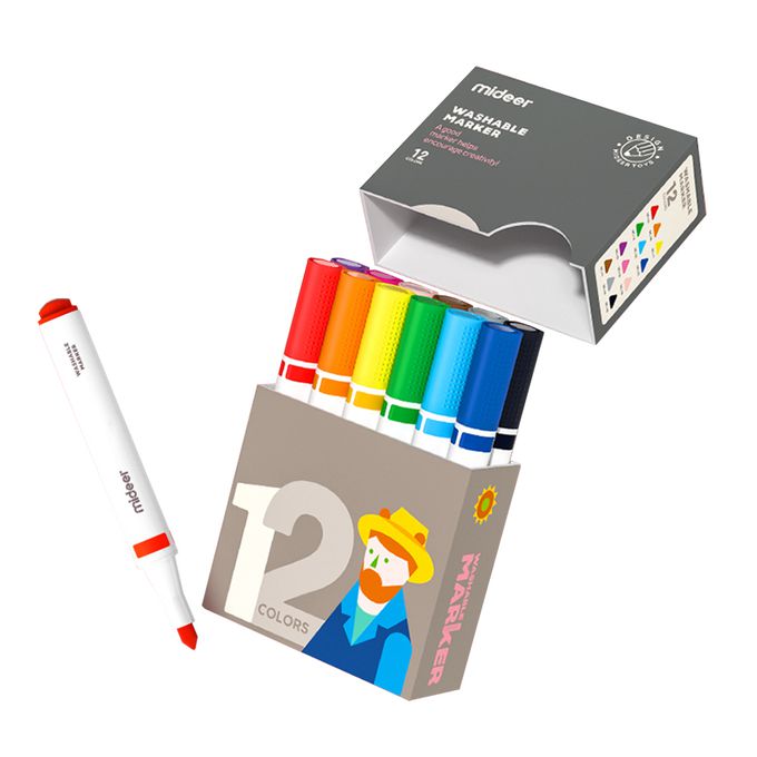 MiDeer - 可洗彩色筆-藝術家系列(12色)