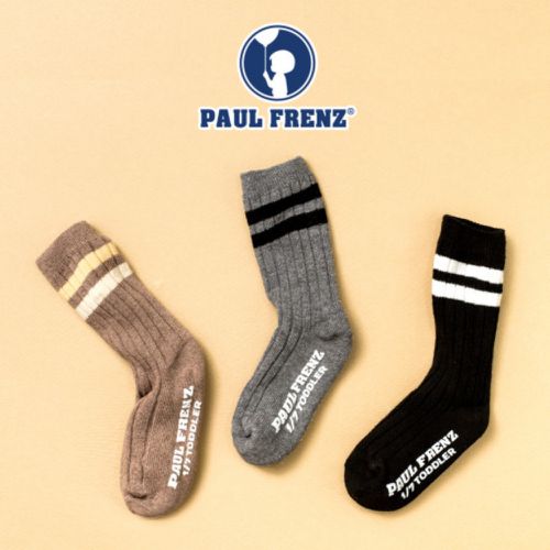 韓國 PAUL FRENZ - (3入組)韓製彈力中長筒襪-CHRIS