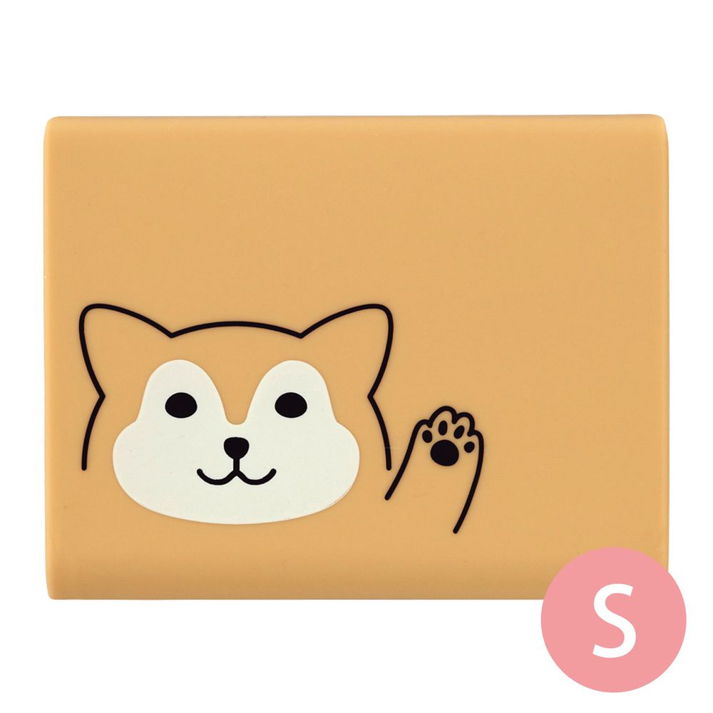 日本文具 LIHIT - 便條紙收納盒(附便條紙)-柴犬 (S(長條*2))