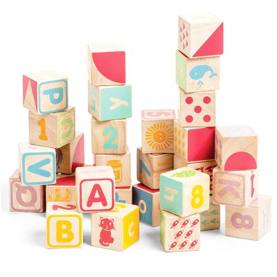 英國 Le Toy Van - 【啟蒙玩具】ABC六面聰明學習方塊啟蒙玩具