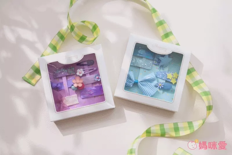 韓國 Bimbo Bimba - 髮夾2入組-Angel-玫瑰粉