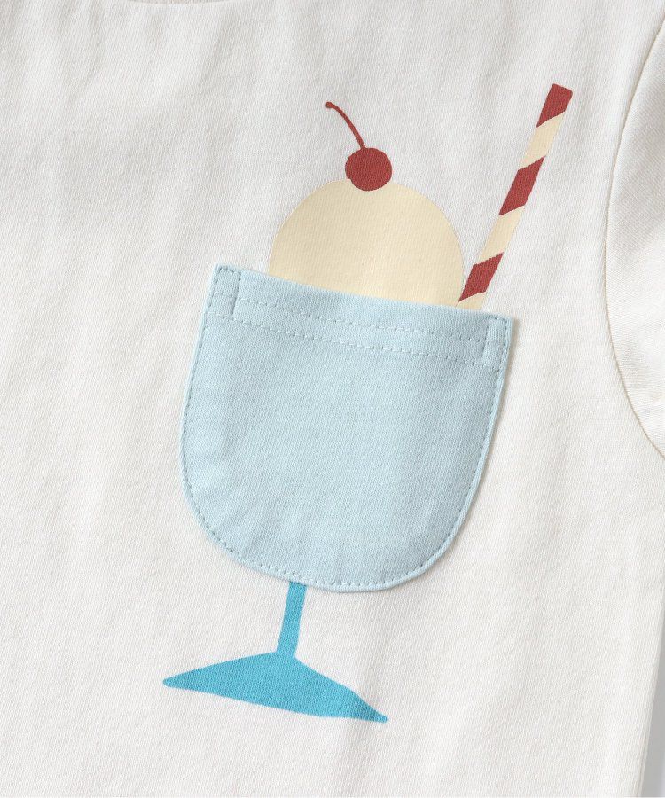 日本 apres les cours - 童趣印花口袋短袖上衣-昆蟲-草綠