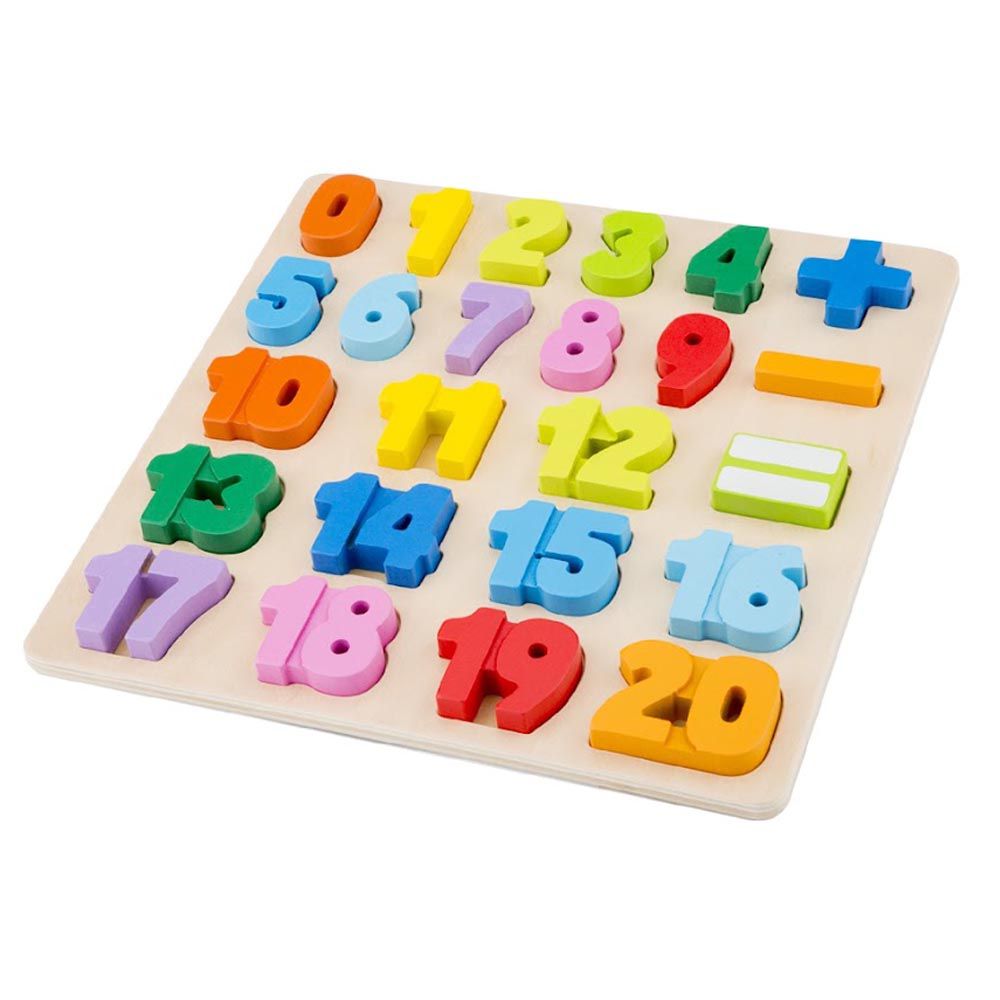 荷蘭 New Classic Toys - 幼兒木製數字學習配對拼圖
