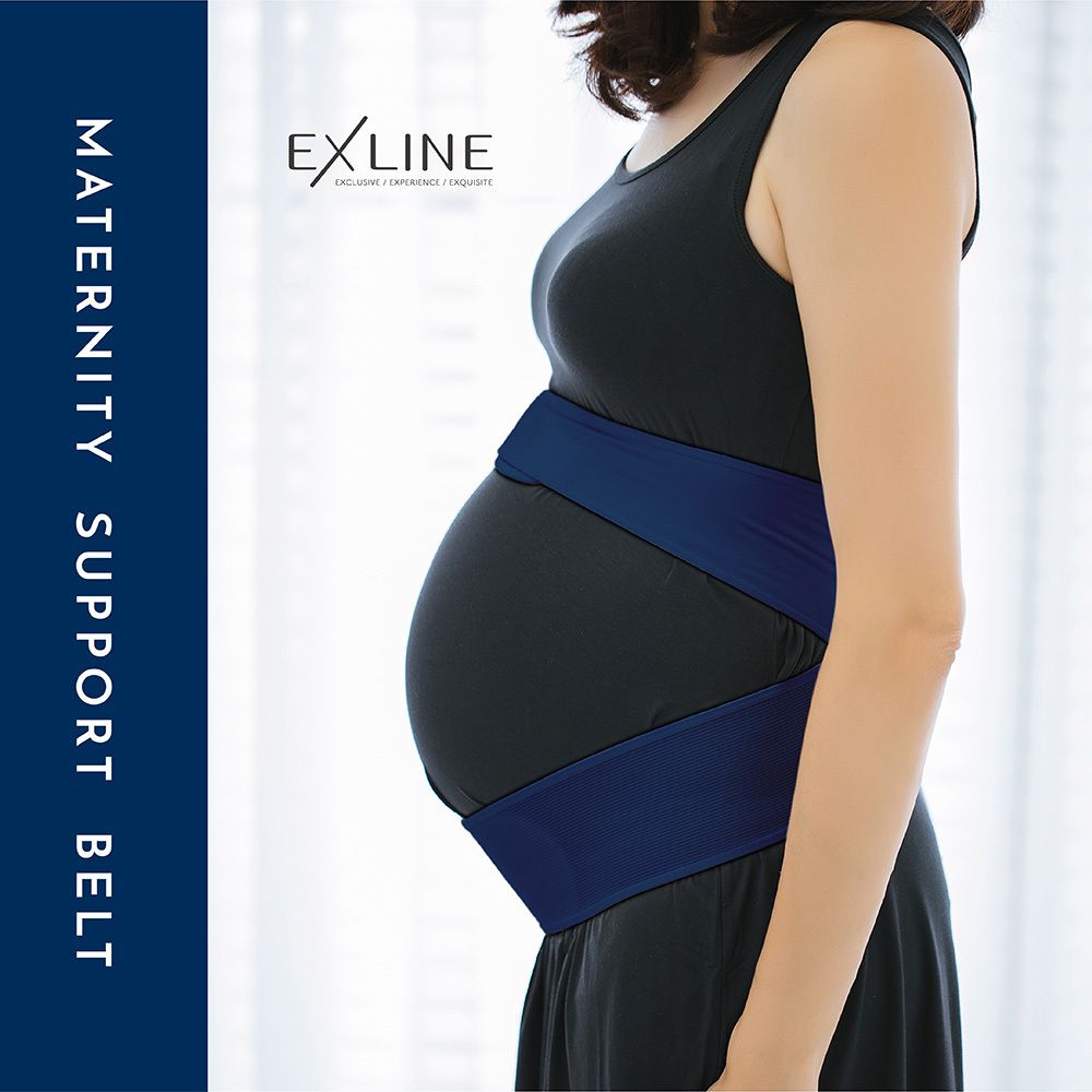 六甲村 Mammy Village - 薄蟬翼超輕量彈力托腹帶【升級版】-深藍