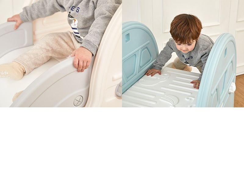 韓國 iFam - 汽車滑梯-湖水藍