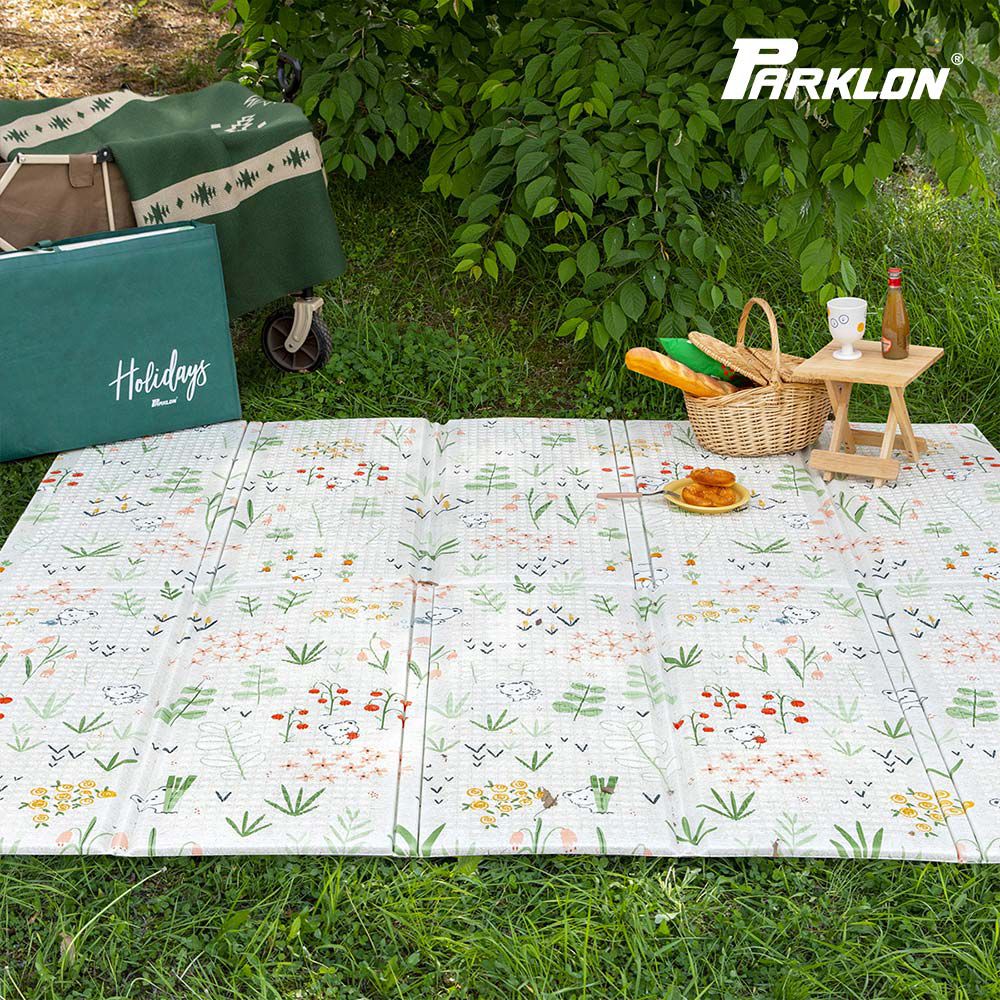 攜帶式折疊地墊系列 - XL加大款 小熊花園 (附提袋)