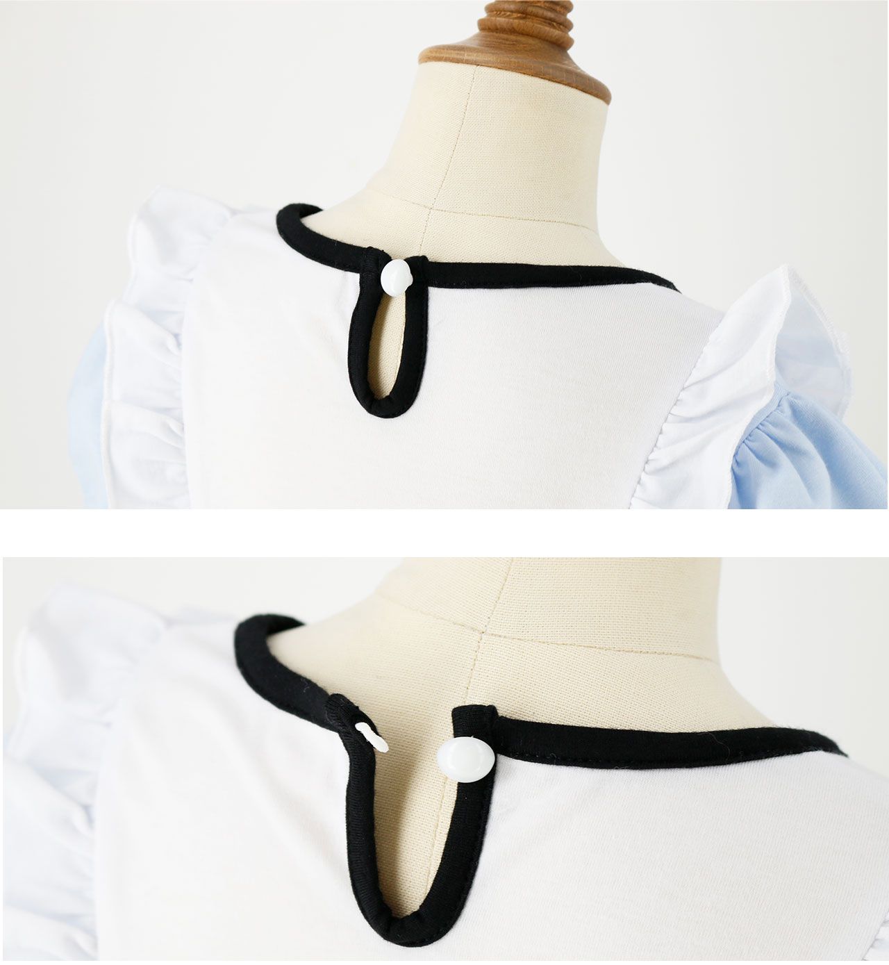 日本 Catherine Cottage - 童話公主薄紗拼接洋裝-水藍