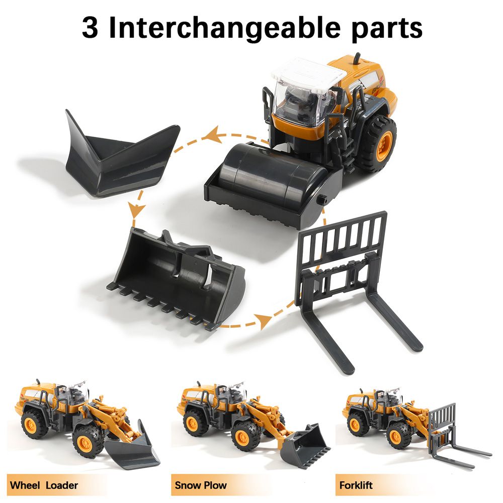 CuteStone - 兒童仿真工程卡車套裝玩具26件組