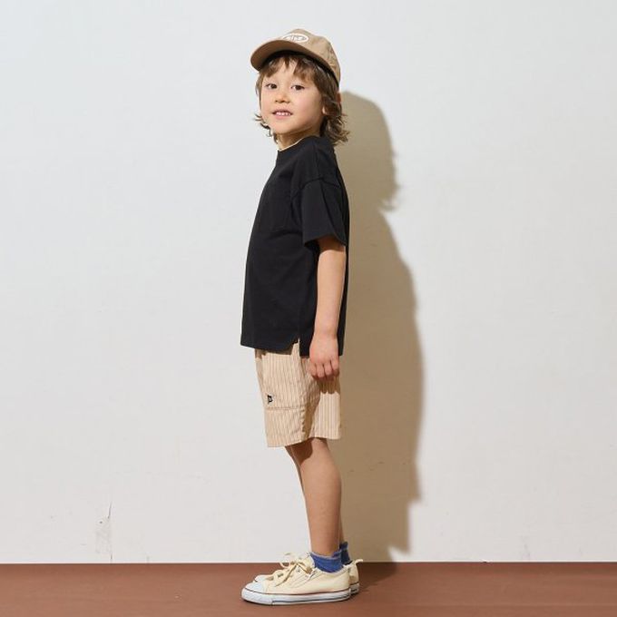 日本 b-ROOM - 時尚搭配口袋短褲(4分丈)-水藍