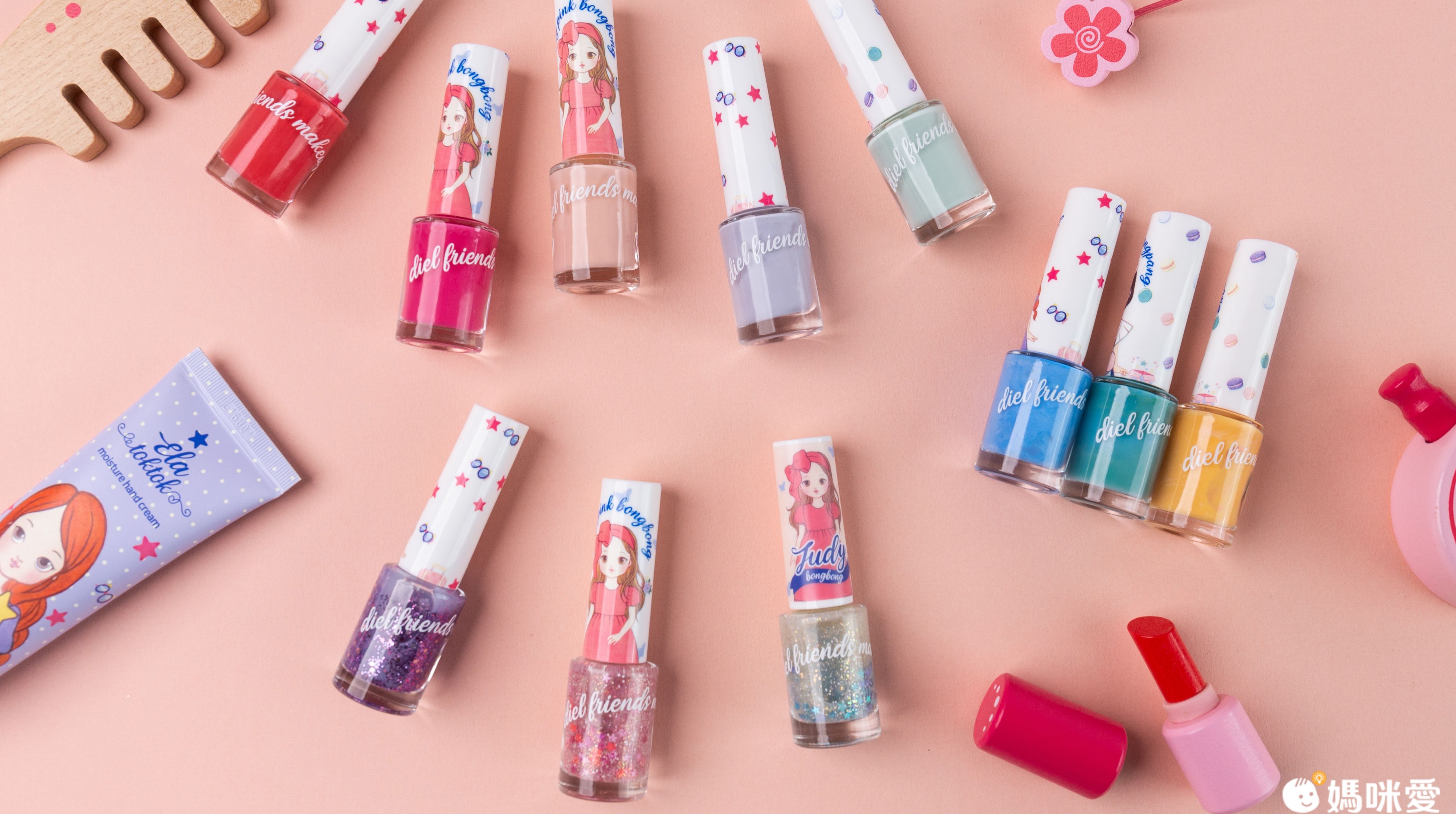 韓國 Diel friends - 可撕式兒童指甲油-湖綠-6ml