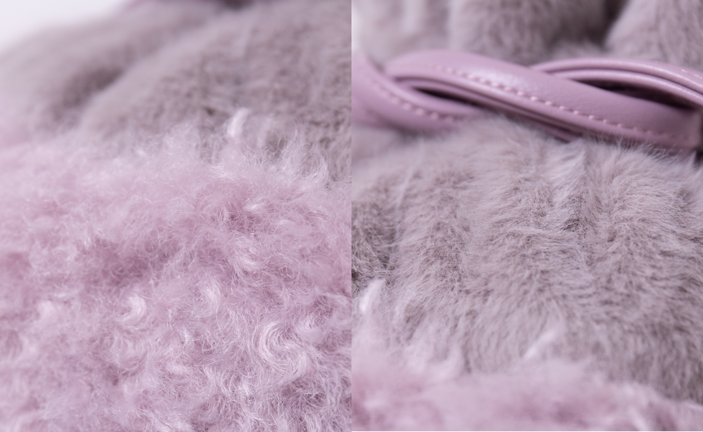 日本 COOCO - SMILEY聯名款 毛絨手提包/托特包(附小包)-芥黃 (W25*H23*D15cm)