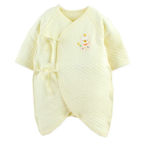 JoyNa - 2件入-保暖連身長袖空氣棉蝴蝶衣-黃色+隨機一件 (均碼)
