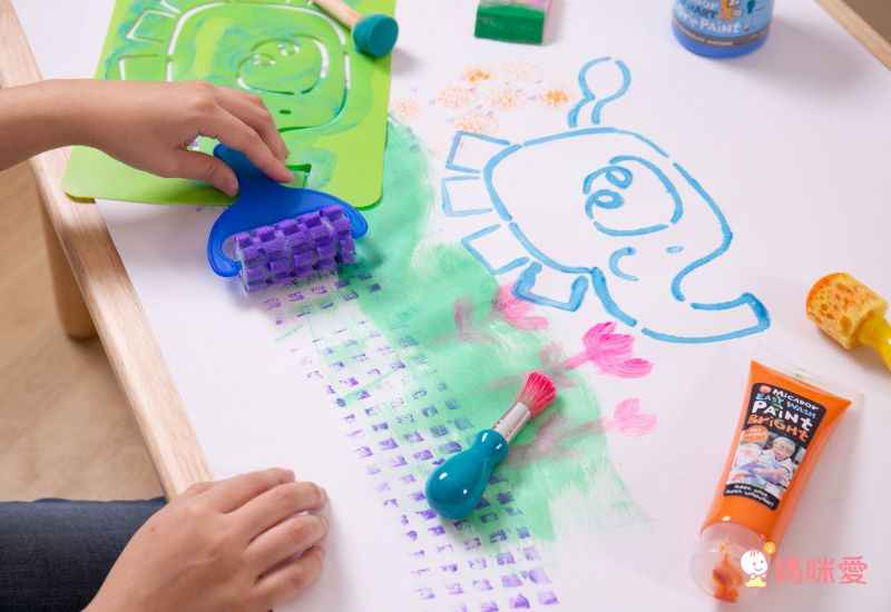 澳洲 Micador - 小畫家模組-4片模板+1支海綿刷