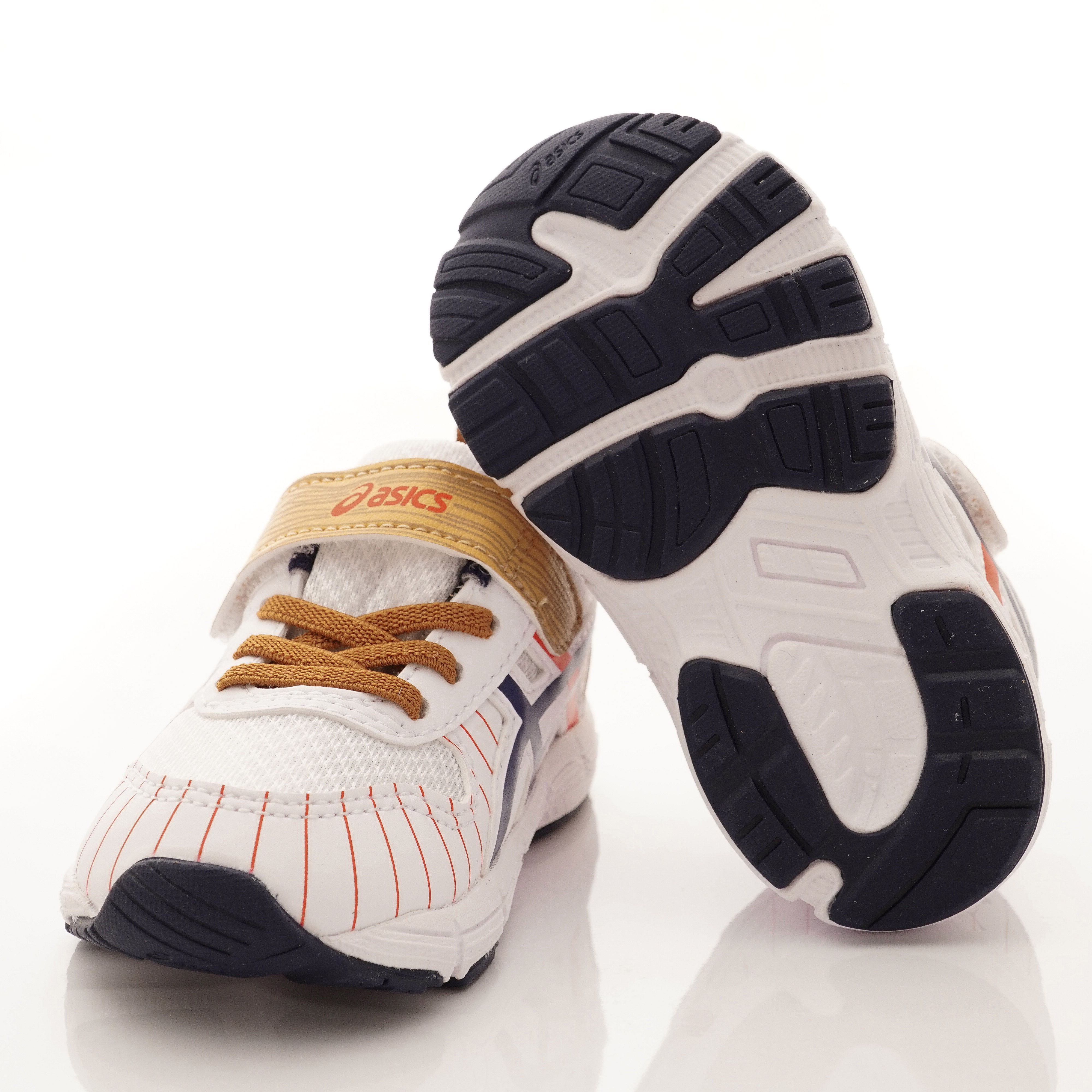 asics 亞瑟士 - 機能童鞋-棒球造型後穩定學步鞋(寶寶段)-白卡其
