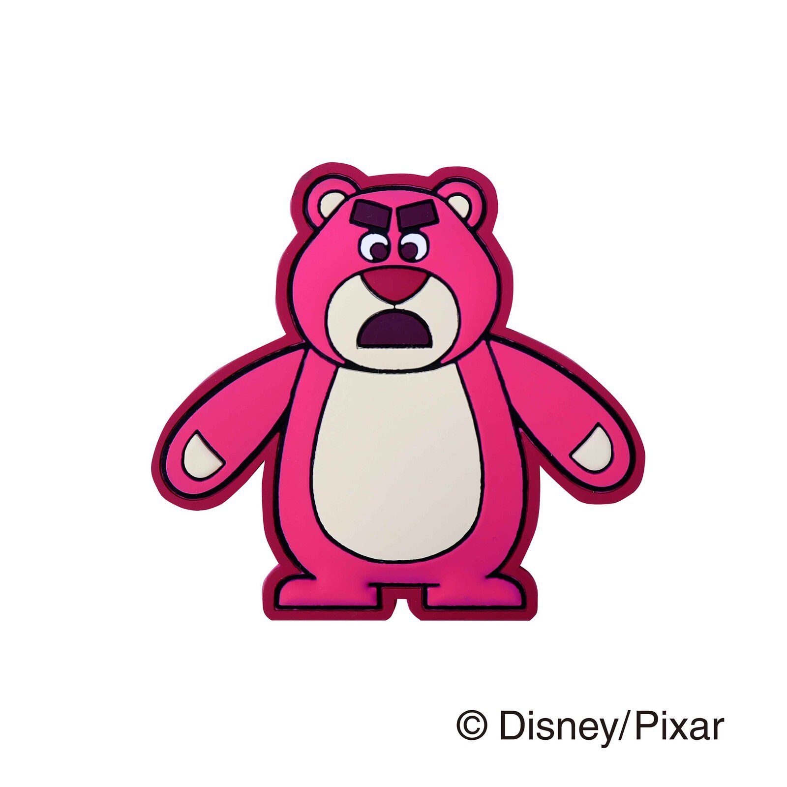 日本 TOYO CASE - 可愛造型可彎折磁鐵置物掛鉤-生氣熊抱哥-耐重250g