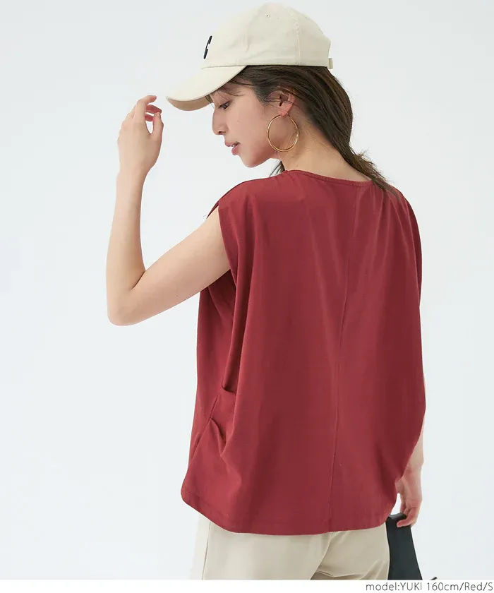 日本 COCA - 超顯瘦百搭法式袖上衣-黑