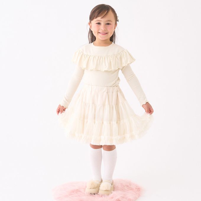 日本 Lycee mine - 高級蕾絲 夢幻蓬蓬短裙(含安全褲)-薄荷綠