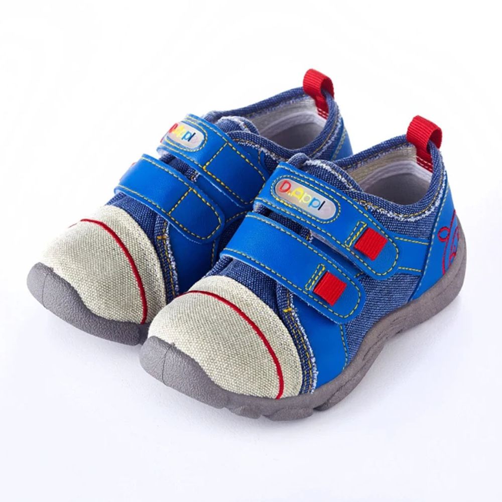 Dr. Apple - 機能童鞋-MIT微笑蘋果帥氣牛仔童鞋-藍