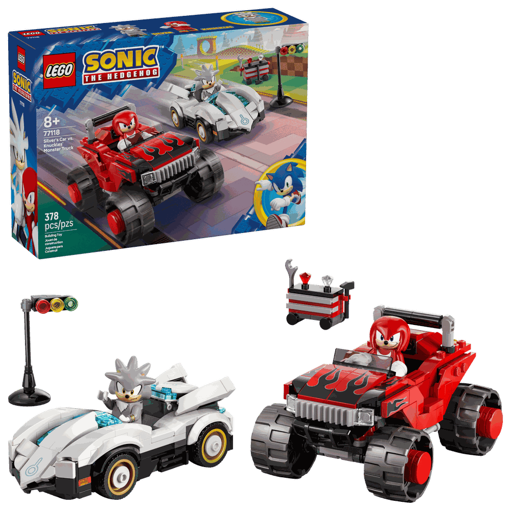LEGO 77118 希爾弗的車 vs. 納克的怪獸卡車 Silver's Car vs. Knuckles' Monster Truck