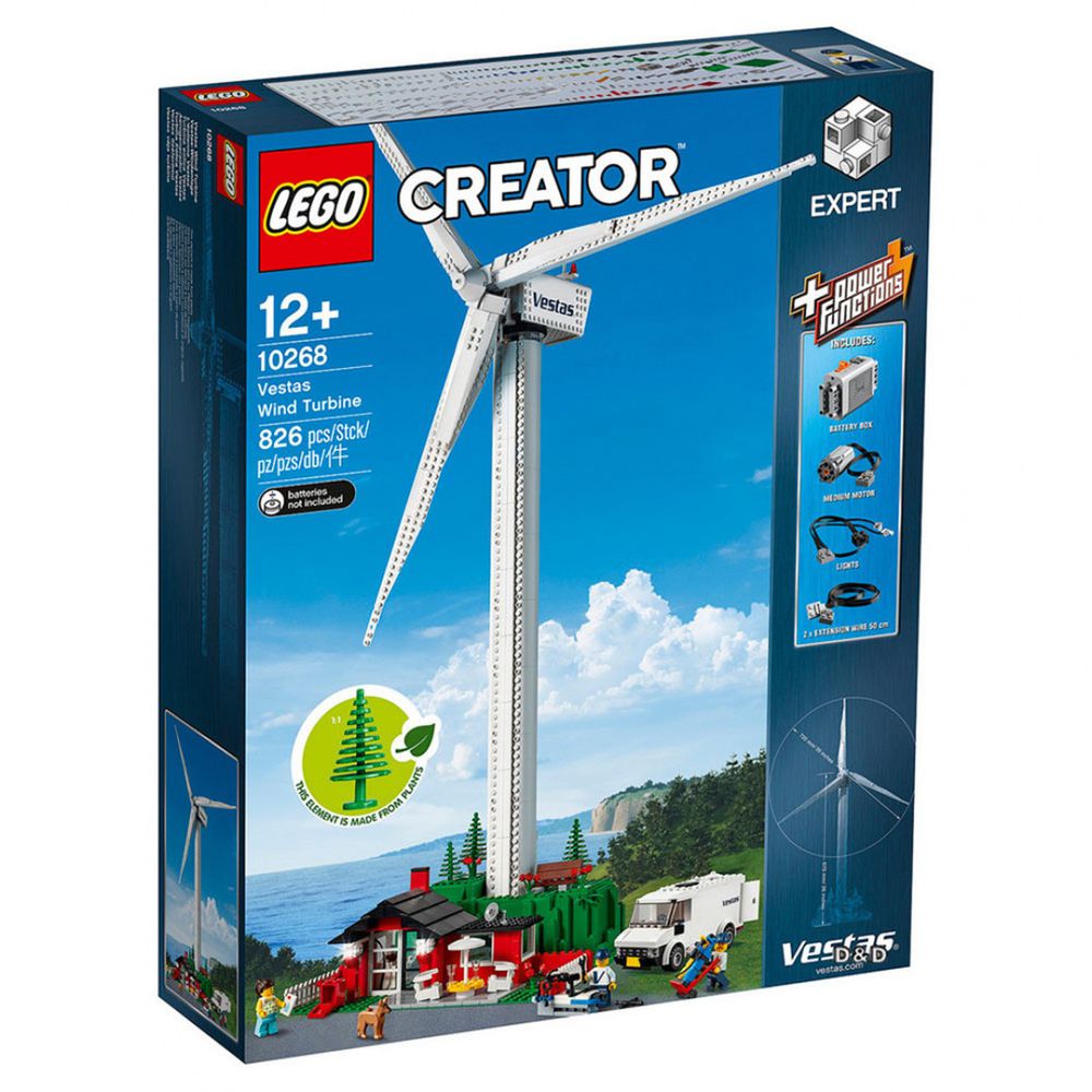 樂高 LEGO - 樂高 Creator 創意大師特別版系列 - 風力發電機 Vestas Wind Turbine 10268-826pcs