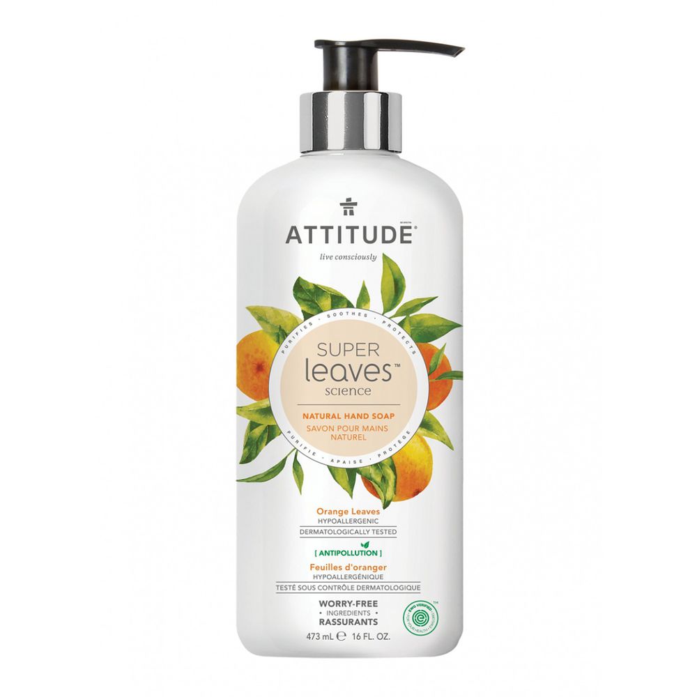 加拿大 ATTITUDE 艾特優 - Super leaves洗手乳-橙葉-473ml