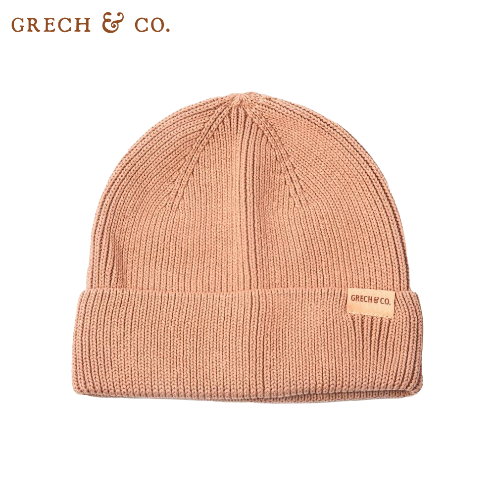 丹麥 GRECH & CO. - 針織帽-柔粉