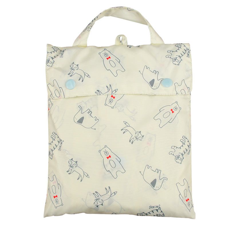 akachan honpo - 強力防潑水雨衣-動物-象牙白色