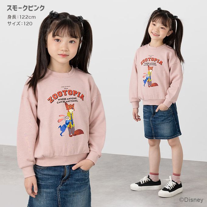 日本 Chil2 - 限量聯名 裏毛印花大學長袖上衣-卡通人物動物方城市-燕麥