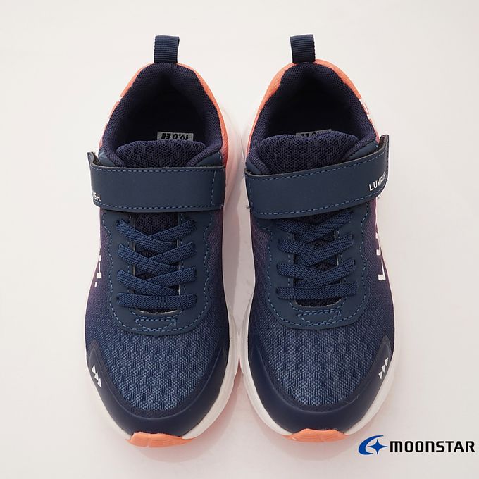 Moonstar日本月星 - LIGHT FOAM 2E競速運動鞋(中大童段)-運動鞋-深藍