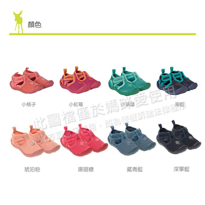 德國 Lassig - 嬰幼童透氣快乾輕量沙灘涼鞋-藏青藍