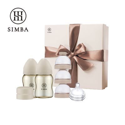 Simba 小獅王辛巴 - 蘊蜜鉑金PPSU經典禮盒_新生適用-杏茶