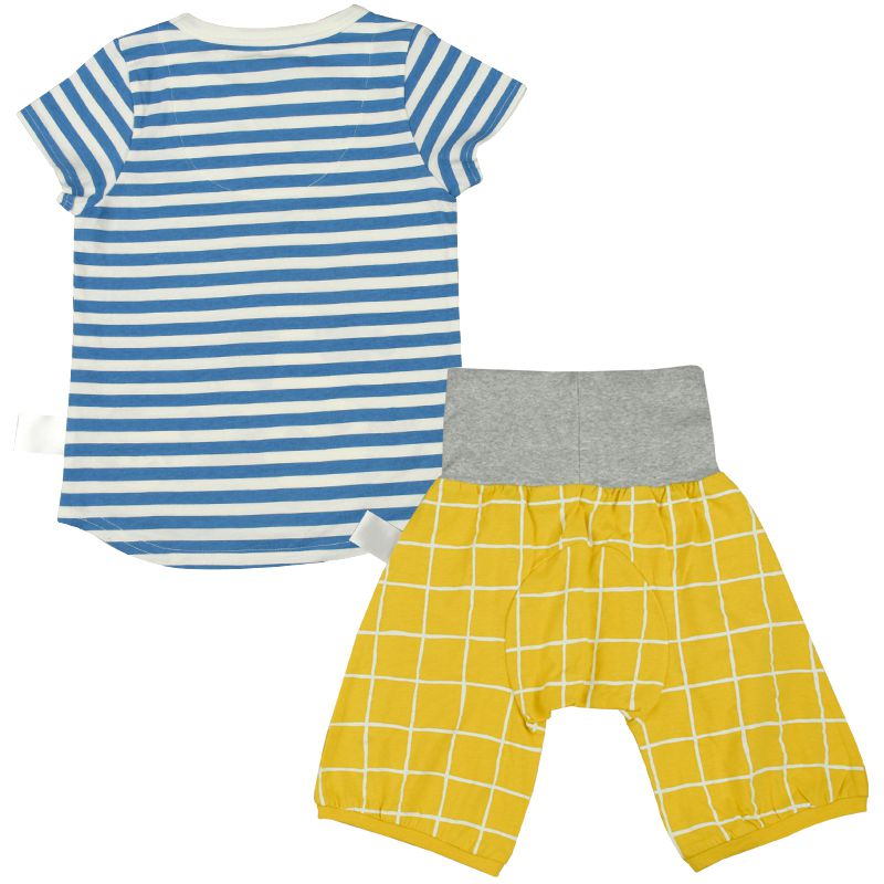 akachan honpo - 短袖家居服CoCupa-背部為棉紗-藍色