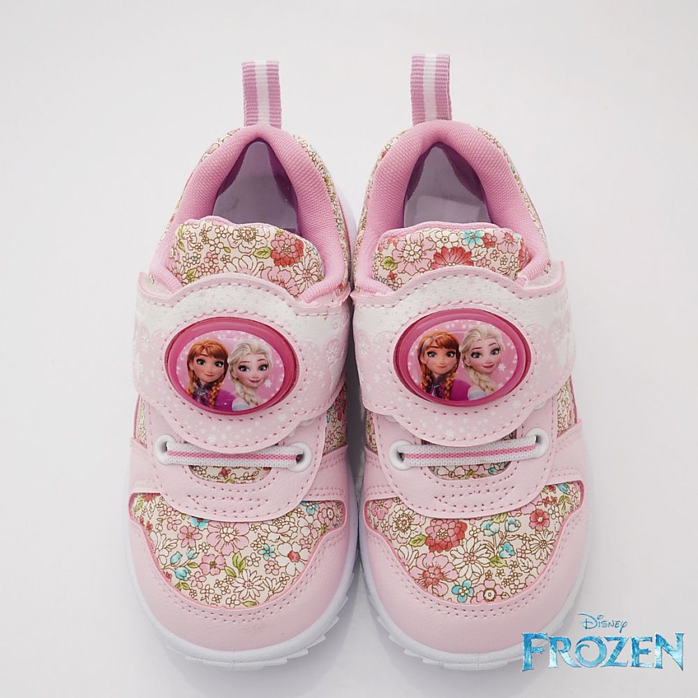 台灣製冰雪奇緣電燈休閒運動鞋(中小童段)-運動鞋-粉