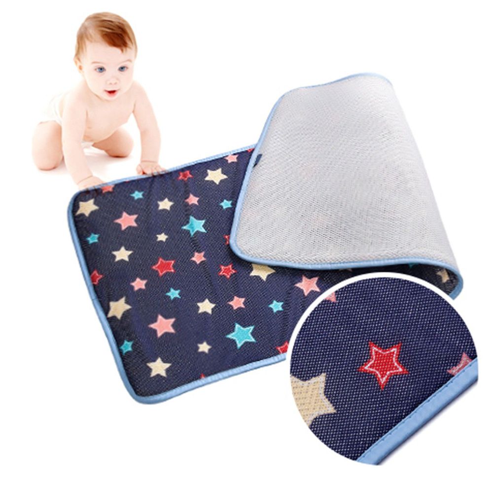 韓國 GIO Pillow - 超透氣排汗嬰兒床墊-夜晚星星 (M號)