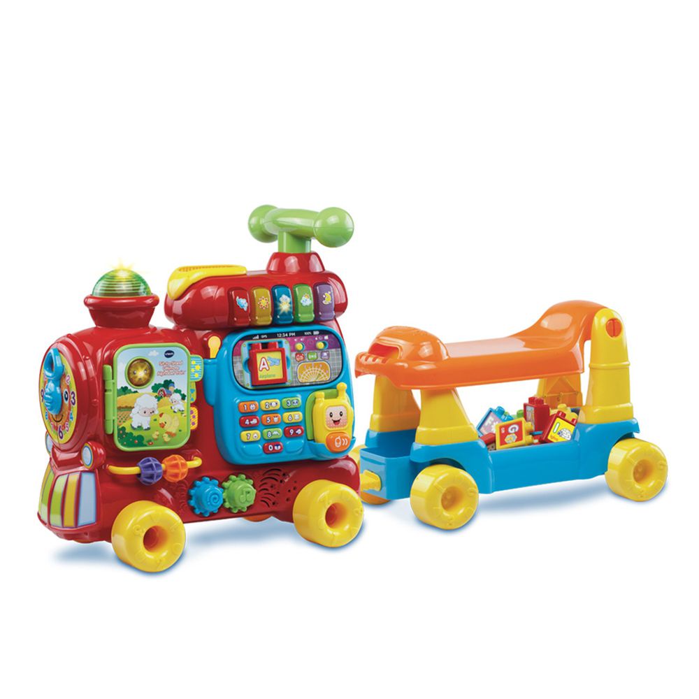 Vtech - 4合1智慧積木學習車-紅色