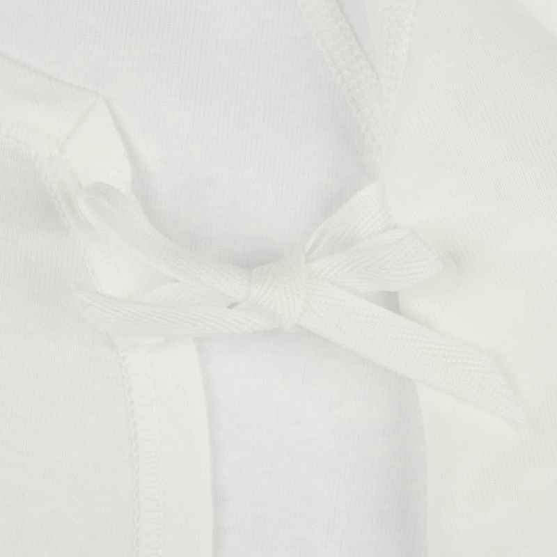 akachan honpo - 新生兒長袖內衣6件組-按扣 牛奶罐-米白色 (肚衣:50cm蝴蝶裝:50~60cm)