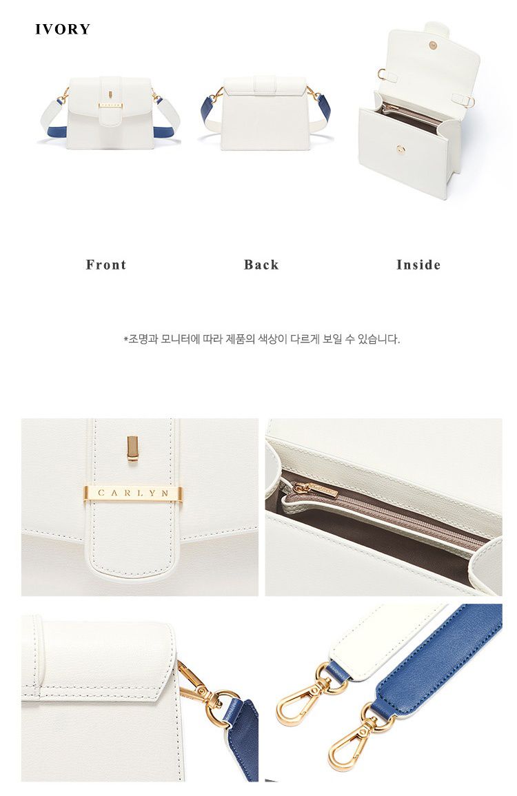韓國 CARLYN - 夫妻的世界-「最美小三」呂多京(韓素希)同款包-天使象牙白 (20x15.5x6.5cm／423g)