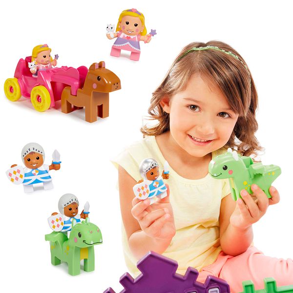 美國 Little Tikes - 鬆餅積木-城堡-89PCS
