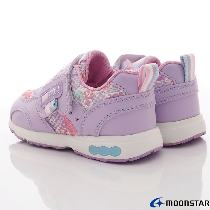Moonstar日本月星 - 月星速乾機能運動款(中小童段)-運動鞋-紫/花
