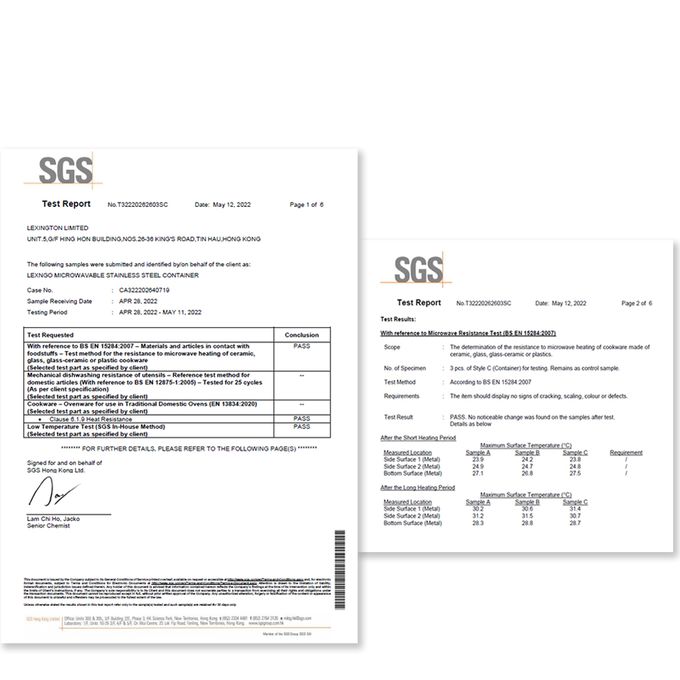 Lexngo - 不銹鋼保鮮盒600ml